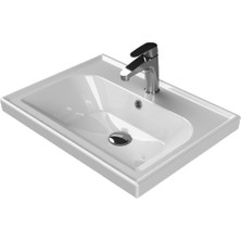 Turkuaz Seramik Frame Etajerli Lavabo 60 x 45 cm