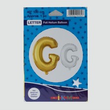 Rennway Gümüş Renkli 40*100 Harfli Folyo Balon