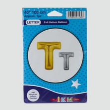 Rennway Sarı Renkli 40*100 Harfli Folyo Balon
