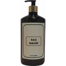 Smax Amber Cam Görünümlü Plastik Sabunluk Şişesi 1000ML (Saç Kremi Etiketli) 1 Adet Boş