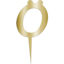 Rennway Sarı Renkli Harf Pasta ve Kek Pleksi