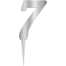 Rennway Gümüş Renkli Rakam Pasta ve Kek Pleksi