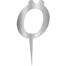 Rennway Marka Gümüş Renkli Harf Pasta ve Kek Pleksi Kategori: Parti Aksesuarları