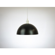 Riolight modern,retro,vintage mutfak,oda,cafe,oteller için siyah 1xe27 metal sarkıt avize çap:30cm