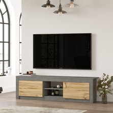 Robin Home Diego Tv Ünitesi Tv Sehpası 160CM Keçe-Beton DG12-KR