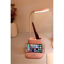 Trendpoint Telefon Tutucu Şarj Edilebilir Masa Lambası LED Işık Dokunmatik USB Portlu Güç Kaynağı