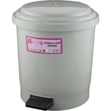 Afacan Plastik Aform No:3 12 Litre Gri Pedallı Çöp Kovası