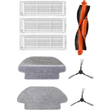 Roborge Xiaomi Mop Pro Robot Süpürge 8'li Yedek Parça Seti