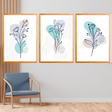 Deko Gonya Modern Çiçek Çerçeve Tablo 2