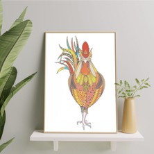 Deko Gonya Horoz Çerçeve Tablo