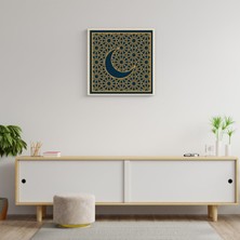 Deko Gonya Hilal Motifli Çerçeve Tablo