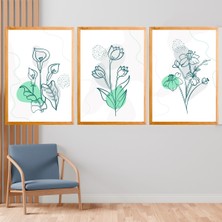 Deko Gonya Modern Çiçek Çerçeve Tablo 3