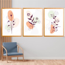 Deko Gonya Modern Çiçek Çerçeve Tablo 5
