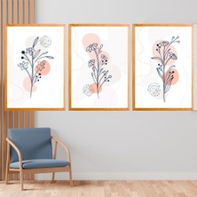Deko Gonya Modern Çiçek Temalı Çerçeve Tablo