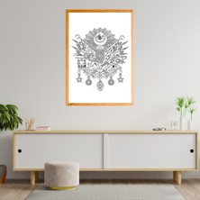 Deko Gonya Tuğra Çerçeve Tablo