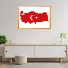 Deko Gonya Türkiye Haritası Çerçeve Tablo