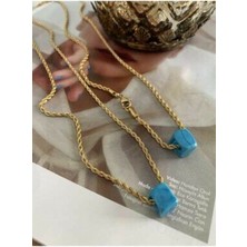 Netice Öylek Netice Öylek  Altın Renkli Nostalji Burgu Kolye