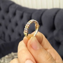 Engingold Çift Sıra Dorika Altın Yüzük