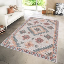 Rovigo Home Dijital Baskı Yıkanabilir Kaymaz Taban Salon Halısı