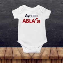 Hediyenza Aynı Ablası Baskılı Bebek Body Zıbın