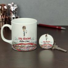 Hediyelen Diş Hekimi Kupa Bardak ve Anahtarlık Set 004