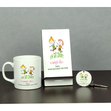 Hediyelen Arkadaşa Hediye Üçlü Set (Kupa + Telefon Standı + Anahtarlık)