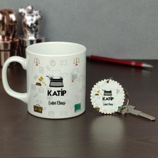 Hediyelen Katip Kupa Bardak ve Anahtarlık Set