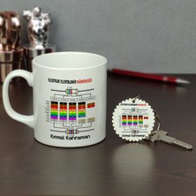 Hediyelen Elektrik Elektronik Mühendisi Kupa Bardak ve Anahtarlık Set 003