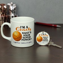 Hediyelen Coach Kupa Bardak ve Anahtarlık Set