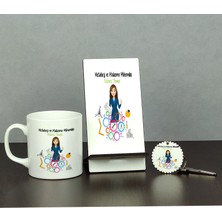 Hediyelen Metalurji ve Malzeme Mühendisi Üçlü Set (Kupa + Telefon Standı + Anahtarlık) 002