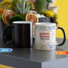 Hediyelen Matematik Öğretmenine Hediye Sihirli Kupa Bardak