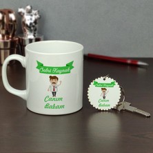 Hediyelen Canım Babam Kupa Bardak ve Anahtarlık Set 001