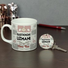 Hediyelen Gastronomi Uzmanı Kupa Bardak ve Anahtarlık Set