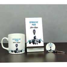 Hediyelen Çevik Kuvvet Polisi Üçlü Set (Kupa + Telefon Standı + Anahtarlık) 001