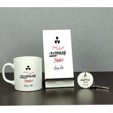 Hediyelen Radyoloji Teknikeri Üçlü Set (Kupa + Telefon Standı + Anahtarlık) 002