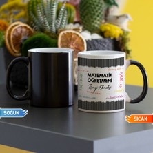 Hediyelen Matematik Öğretmeni Sihirli Kupa Bardak 001