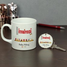 Hediyelen Itfaiyeci Kupa Bardak ve Anahtarlık Set