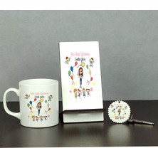 Hediyelen Ana Okulu Öğretmeni Üçlü Set (Kupa + Telefon Standı + Anahtarlık) 001