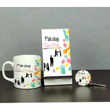 Hediyelen Psikolog Üçlü Set (Kupa + Telefon Standı + Anahtarlık) 002
