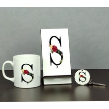 Hediyelen Ş Harfi Üçlü Set (Kupa + Telefon Standı + Anahtarlık)