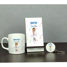 Hediyelen Doktora Hediye Üçlü Set (Kupa + Telefon Standı + Anahtarlık) 001