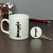 Hediyelen I Harfi Kupa Bardak ve Anahtarlık Set