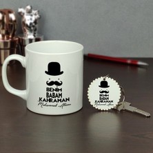 Hediyelen Benim Babam Kahraman Kupa Bardak ve Anahtarlık Set