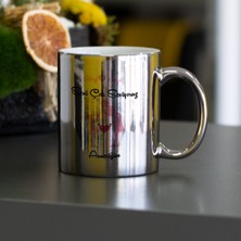 Hediyelen Seni Çok Seviyoruz Anneciğim Gümüş Kupa Bardak 001