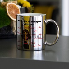 Hediyelen Türk Dili ve Edebiyatı Öğretmeni Gümüş Kupa Bardak