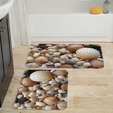 Rovigo Home Dijital Baskılı 2'li Banyo Paspas Takımı RVG5041