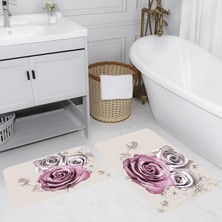 Rovigo Home Dijital Baskılı 2'li Banyo Paspas Takımı RVG5049