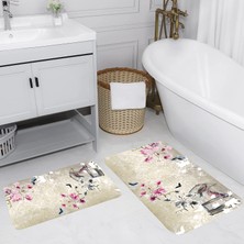 Rovigo Home Dijital Baskılı 2'li Banyo Paspas Takımı RVG5067