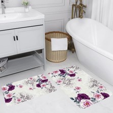 Rovigo Home Dijital Baskılı 2'li Banyo Paspas Takımı RVG5075