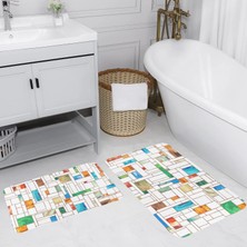 Rovigo Home Dijital Baskılı 2'li Banyo Paspas Takımı RVG5083